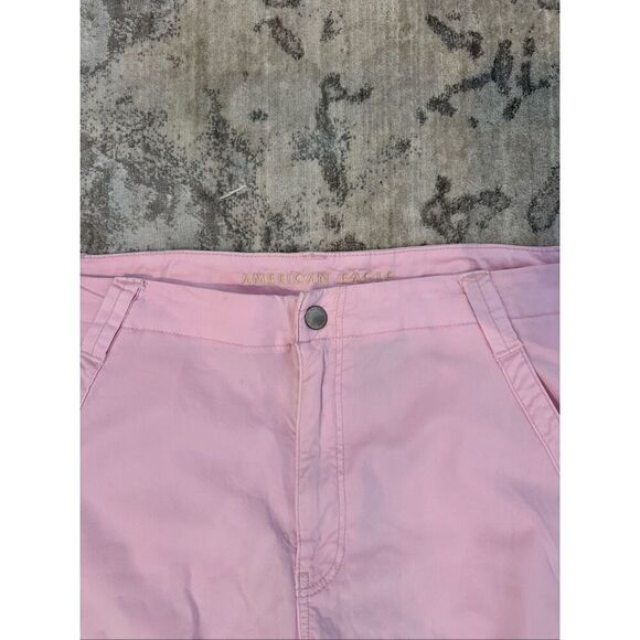 American Eagle Pink Cargo Pants - Picture 2 of 6